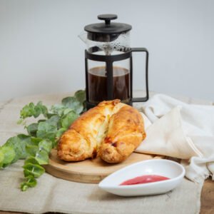 Croissant de jamón y queso